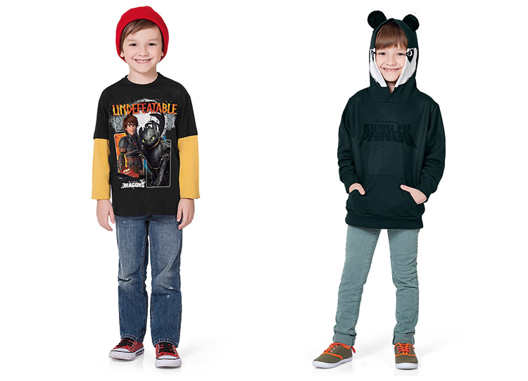 Fakini Malhas Moda Infantil - Como Treinar Seu Dragão e Kung Fu Panda - Actonove Fashion Photography